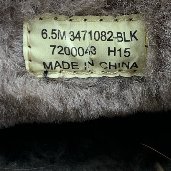 Frye Gemma Shearling 3471082-BLK Black Elastic Slip On Flats Size Womens 6.5 M - Picture 11 of 11